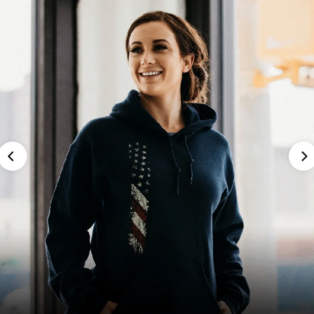 Grunt Style Hoodie with Flag Design